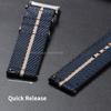 Спортивный нейлоновый ремешок для часов 20 мм 22 мм для Seiko с быстрой заменой, универсальный холщовый браслет для Omega, мужской ремешок для смарт-часов