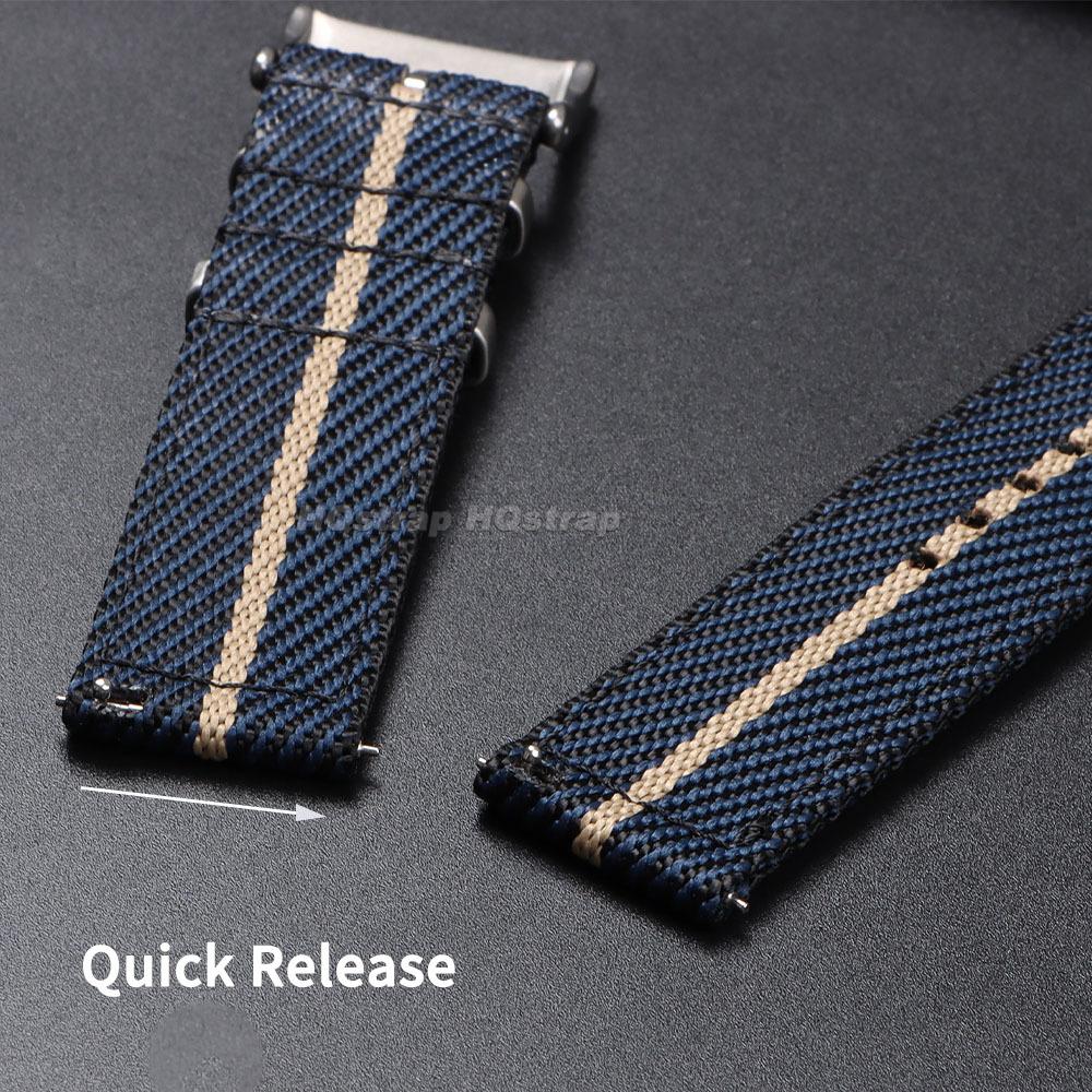 Спортивный нейлоновый ремешок для часов 20 мм 22 мм для Seiko с быстрой заменой, универсальный холщовый браслет для Omega, мужской ремешок для смарт-часов