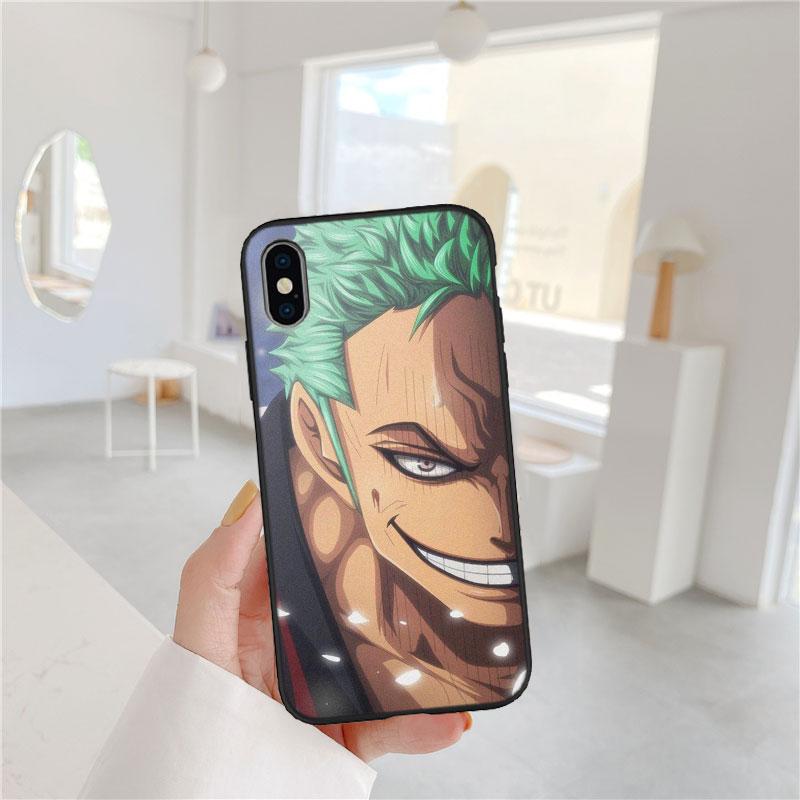 FM50 Зоро One Piece Чехол-бампер из мягкого материала для телефона OPPO A40 A60 A80 A15 A16 A16K A12 A17 A17K A54 A54S A53 A53S A55 A56 A57 A98 F23