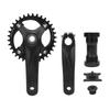 Kids Cycle Crankset with Bottom Bracket Hollow Integrated BCD104mm 34T Aluminum Alloy Cycle Chainrin