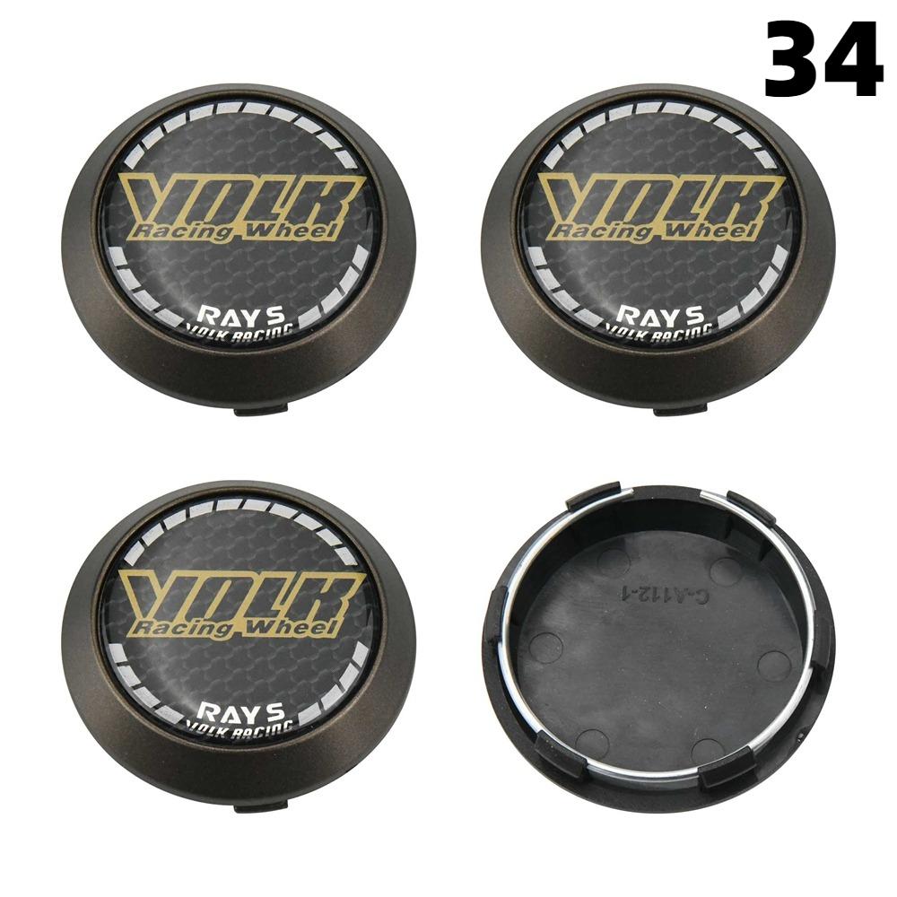 DBS3 4PCS New 64MM OD / 60MM ID Cap For Rims RAYS VOLK VR GRAM Emblem Wheel Center Cap Sport Car Logo Wheel Cover Hub caps