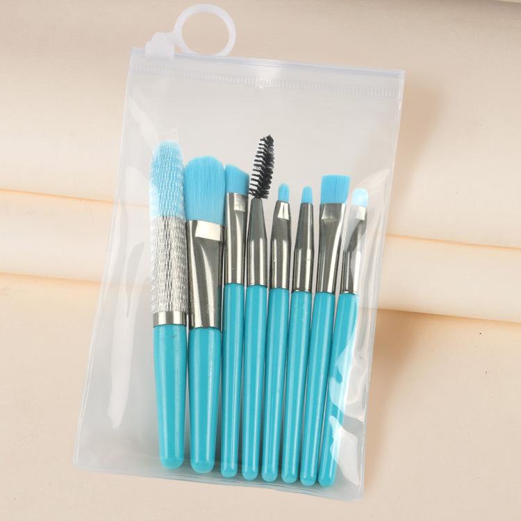 8 Pcs Candy Color Soft Makeup Brushes Set EyeShadow Foundation Powder Eyeliner Eyelash Cosmetic Face Makeup MakeUp Brush Tools