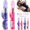 Кролик Секс-инструмент Вибрирующий Выдвижной Вибратор для Женщин Вращающийся Дилдо Точка G Секс-игрушка