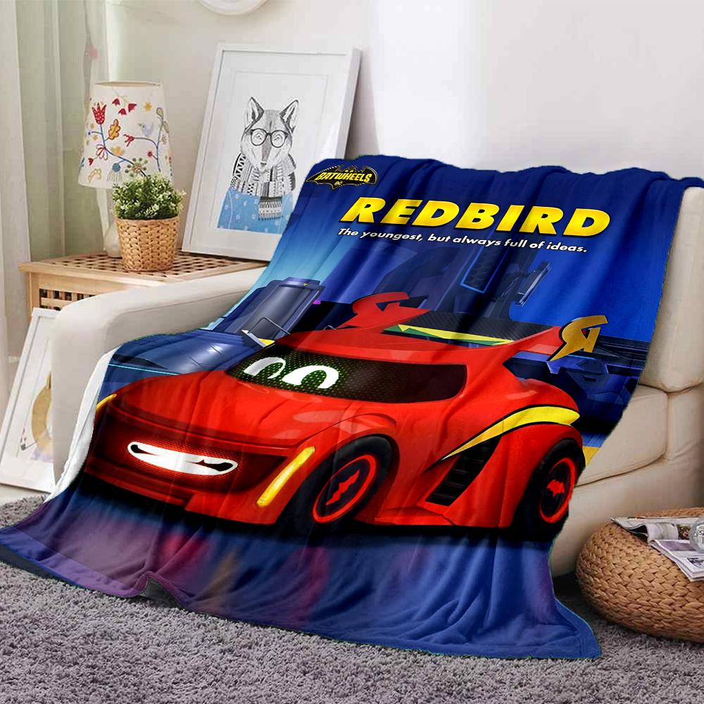 Batwheels Theme Printed Blanket - Perfect for Couch, Bed, Travel & Outdoor Use | Machine Washable, Cozy & Durable.