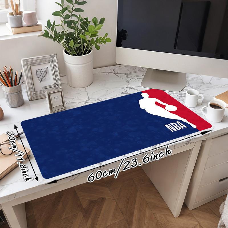 1 шт. Большой коврик для мыши с изображением игрока NBA - Нескользящая резиновая основа, идеально подходит для офиса, школы, киберспорта, домашнего декора, настольный коврик 309A