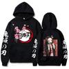 Japan Anime Kawaii Demon Slayer Kamado Nezuko Manga Hoodies Sweatshirts Tops Pullovers Streetwear Unisex Cartoon Sweatshirt