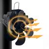 Wood Stove Fan, 6 Blades Heat Powered Stove Fan Non Fireplace Fan Wood/Log Burner/Wood Burner Stove,Eco-Friendly