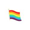 50pcs Gay Pride Rainbow Brooch Creative Victory Heart-shaped Cute Lapel Pin Decorations For Clothes Bags Hats
