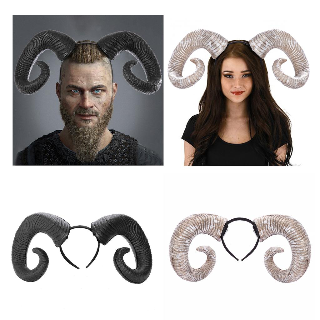 Ox Horn Headband for Womens Girls Daily Wearing Party Fancy Dress Cosplay Hair Accessories
