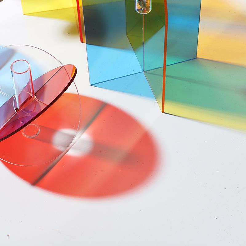 1 комплект акриловых ваз для цветов, цветочный контейнер, горшок, современный дизайн, цветочный контейнер, прозрачный, 2 стиля