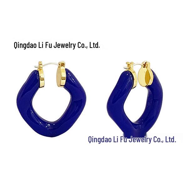 Лиза Стиль 2021 Модные Геометрические Круглые Серьги: Дизайн в стиле легкой роскоши