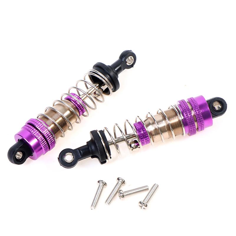 2Pcs Metal Front&Rear Universal Shock Absorber For Wltoys 124019 144001 Rc Car