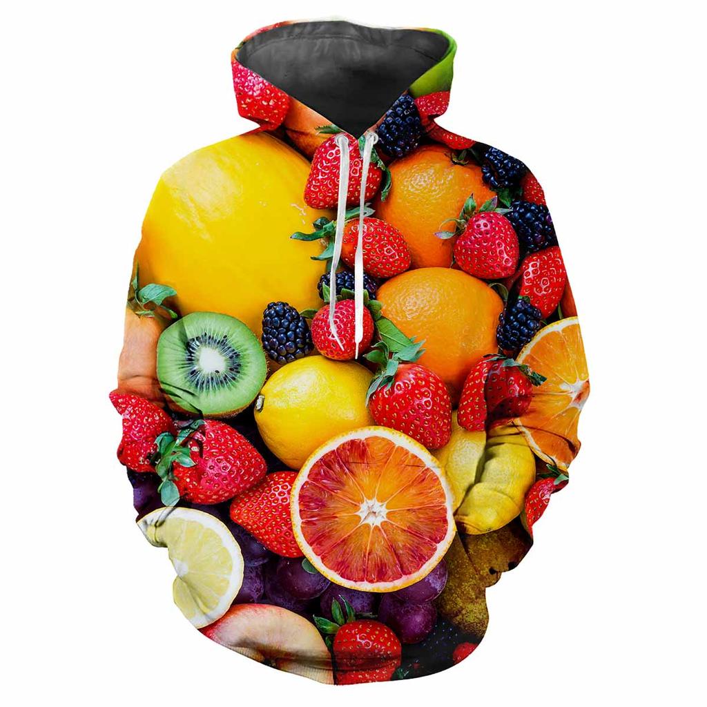 Autumn Fruit Vegetable 3D Print Hoodies Men Women Fashion Casual Sweatshirts Oversized Hoodie Pullovers Tracksuit Clothing