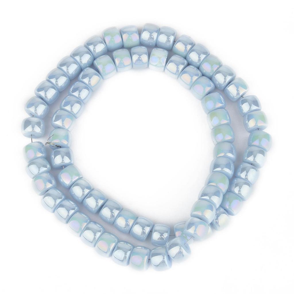 Natural AB Color Glass Crystal Multicolor Cylinder Beads For Handmade Diy Bracelet Jewelry 8x6mm