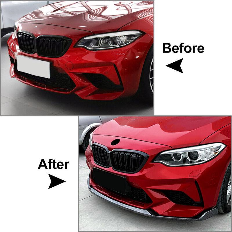Car Front Bumper Splitter Lip For BMW F87 M2 CS Coupe 2016-2021 Diffuser Spoiler Lip Bumper Guard protector