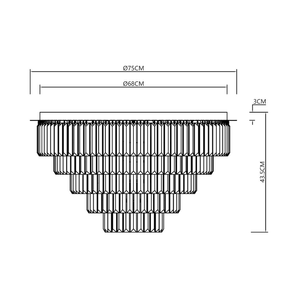 Milano Ceiling Lamp Ø 75Cm 12Xe14