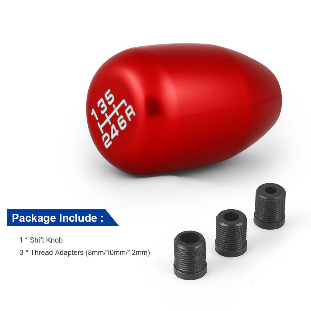 Racing Universal 6 Speed Car Gear Shift Knob Manual Automatic For 8MM,10MM,12MM Gear Shift Lever