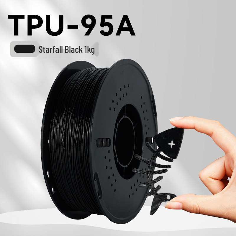 1KG TPU 3D Printing Filament, 1.75mm, Soft & Elastic for FDM Printers