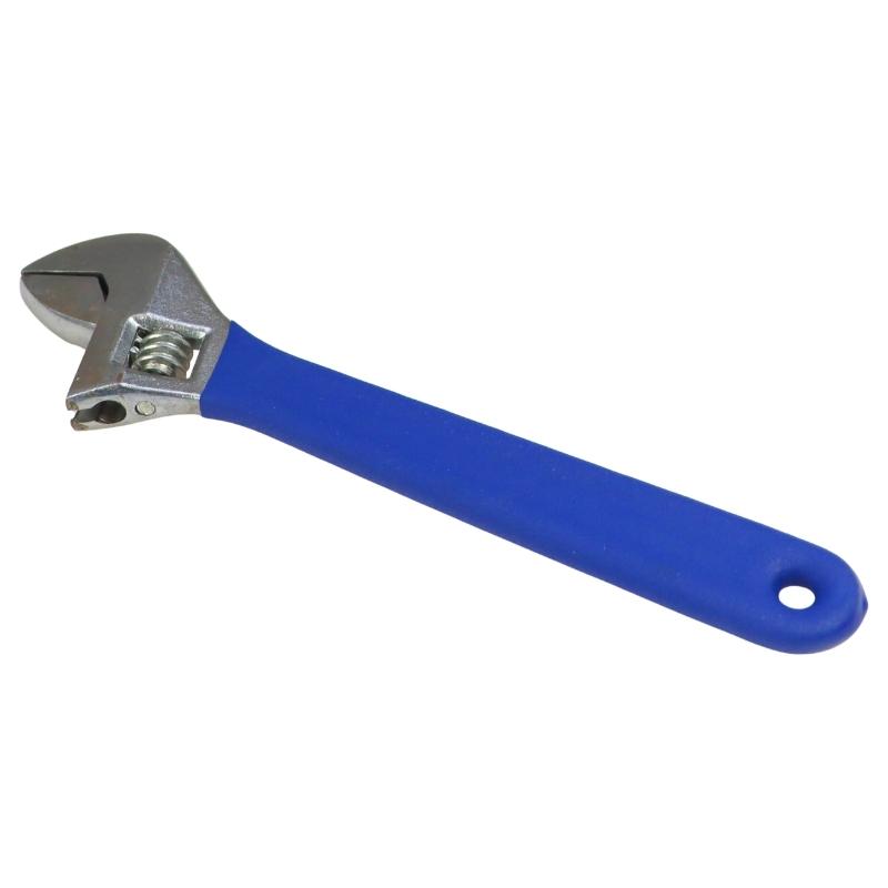 10” adjustable wrench with anti-slip PVC coated handle