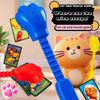 1 Set Cat Catch Mice Board Game with 3 Catcher Stick Reaction Training Multi-Players Battle Family Night Party Portable Travel Adults Interactive Game