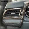 Для Toyota Camry 2018      Накладка на вентиляционное отверстие кондиционера на передней боковой панели из углеродного волокна, Декоративная отделка салона