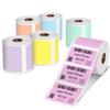 Совместимые оригинальные термоэтикетки Phomemo M110, бирки для кабелей, этикетки для кабелей, 6 цветов, терморулоны,