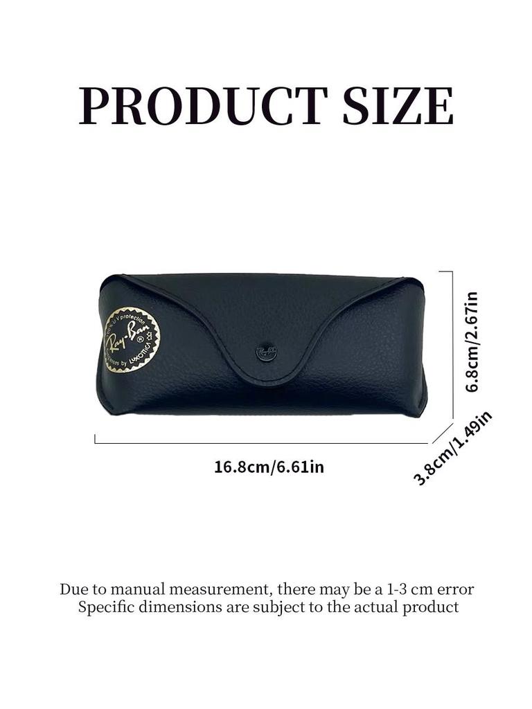 RAYBAN Кожаный футляр для солнцезащитных очков, полный набор, портативный ударопрочный бокс для хранения очков с коробкой, салфетка для чистки