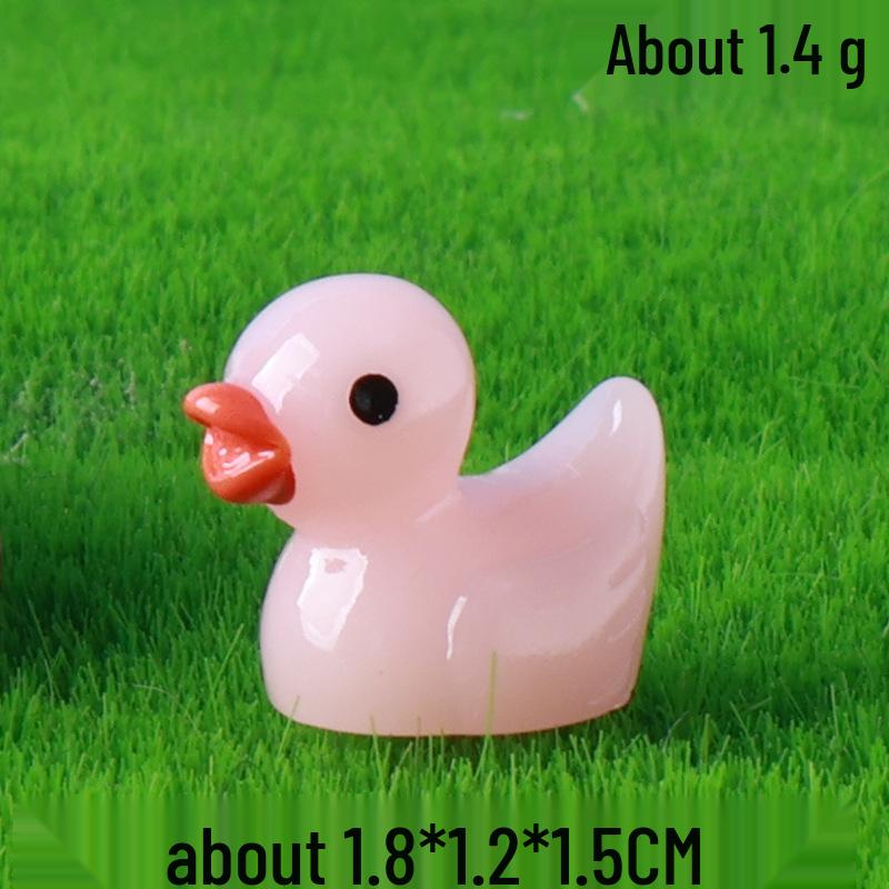 Желтый утенок смоляная фигурка для украшения микроландшафта