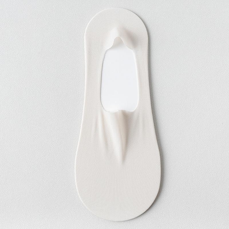 Летние женские тапочки с низким вырезом, бесшовные шелковые носки-лодочки, силиконовые нескользящие ультратонкие дышащие невидимые носки