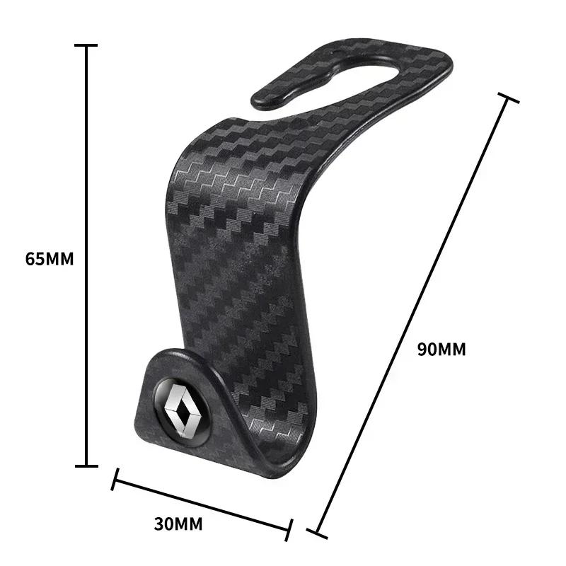 1/2/4pcs Auto Fastener Hangers Car Storage Interior Accessories For Renault Megane 2 3 4 RS Grand Scenic Clio 4 Captur Duster S111