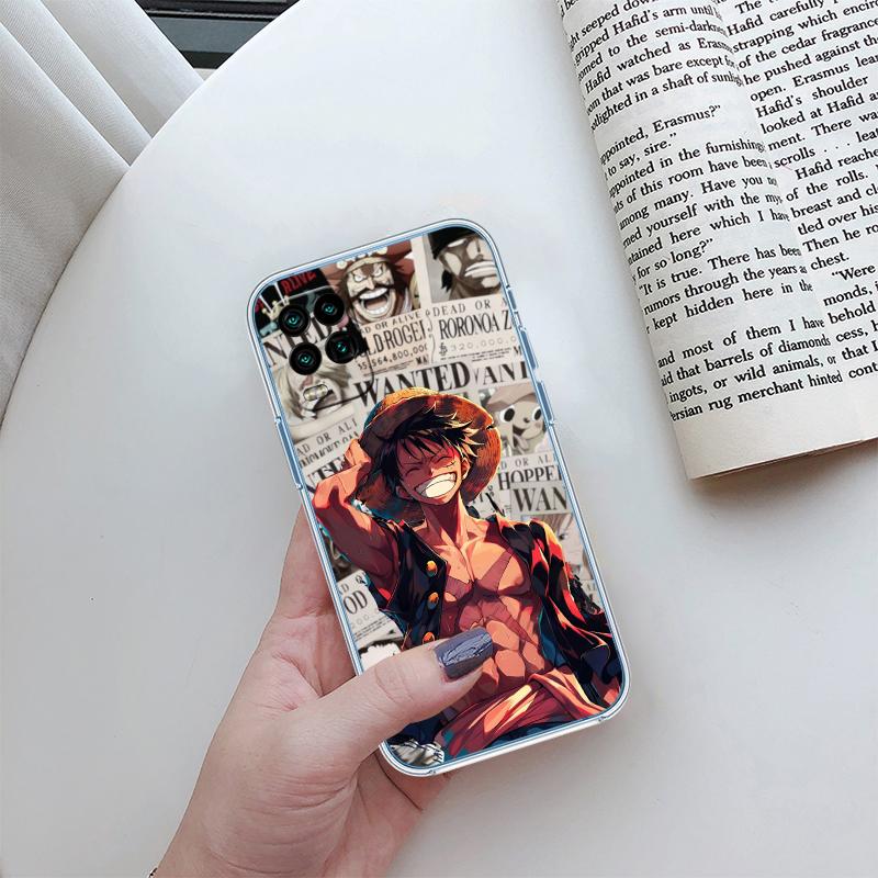 Anime Luffy One Piece Transparent Phone Case for Motorola Moto Edge 20 30 40 50 S30 Fusion Ultra Pro Neo Lite + G200 G23