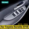 For Toyota Corolla E210 2019-2021 2022 2023 2024 Hybrid ABS Car Door Armrest Panel Window Switch Lift Buttons Cover Trim Sticker