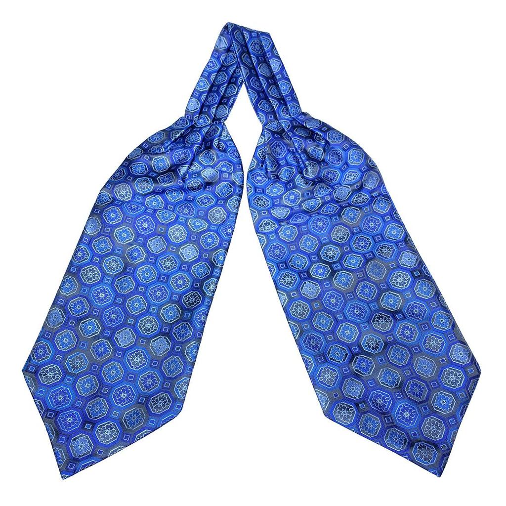 Men Vintage Self Tie Paisley Elegant Ascot Cravat Neck Scarf