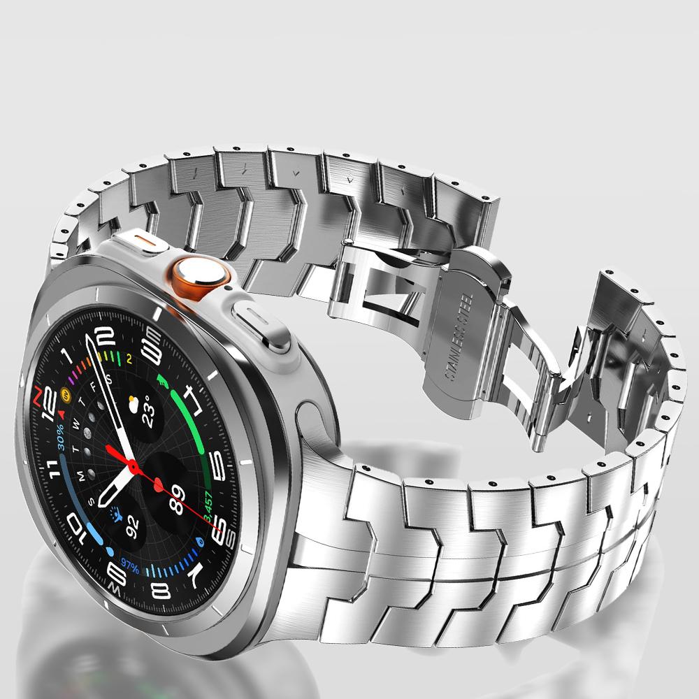 Титановый звеньевой браслет для Samsung Galaxy Ultra Watch 47 мм Металлический роскошный ремешок для samsung 7 ULTRA 47MM GALAXY ultra Ремешок Correa