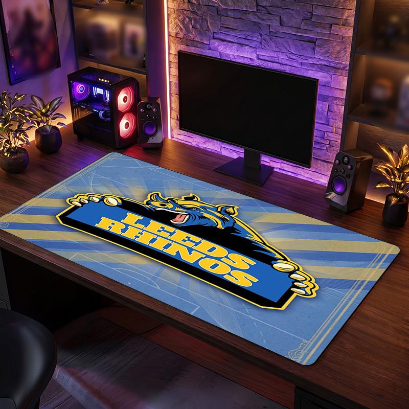 Коврик для мыши с узором Leeds Rhinos Анти?Нескользящий резиновый коврик для стола для игр, работы, украшение рабочего стола