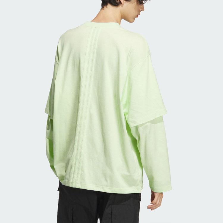adidas Мужской топ с длинными рукавами Future Style, цвет лайм-зеленый JD3239