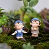 2Pcs Boy Girl Kids Couple Miniature Ornament Craft DIY Landscape Dollhouse Decor