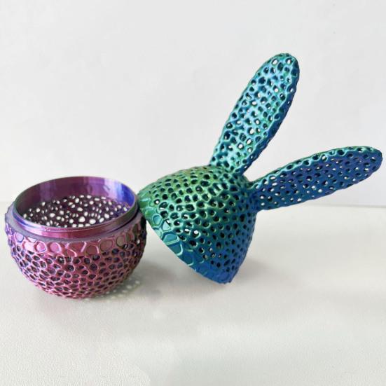 Пасхальная фигурка кролика из яичной скорлупы, полое украшение для стола в виде кролика из яичной скорлупы, статуэтка весенних кроликов