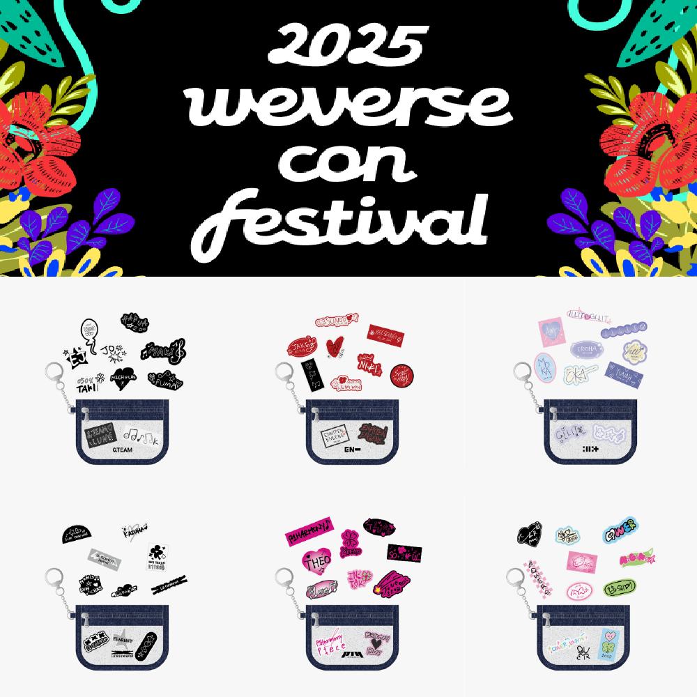 Предварительный заказ на набор наклеек и чехлов из ПВХ Weverse Con Festival