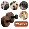 Bathroom Wall Hook Simple Self-adhesive Solid Wood Hook Walnut Hanging Hanger Bedroom Coat Storage Rack Home Towel Key Decor