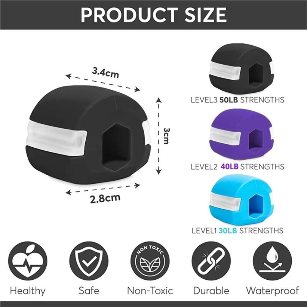 35lb Resistance Face Exerciser Food Grade Silicone Jawline Trainer Daily Jaw Workout