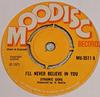 7-дюймовая пластинка DYNAMIC GANG - I'll Never Believe In You / Black A MU3511 Moodisc Records 1971 UK Reggae, Ska & Dub Used