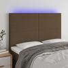 VidaXL LED Headboard Bedroom Furniture Double Bed Accessory Head of Bed Frame Interior Dark Brown 3122145