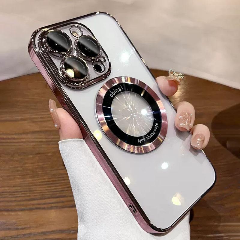 Магнитный чехол для телефона iPhone 15 Pro Max 14 Pro Max Plus, силиконовые мягкие чехлы для iPhone 13 12 14 15 Pro Mini, задняя крышка