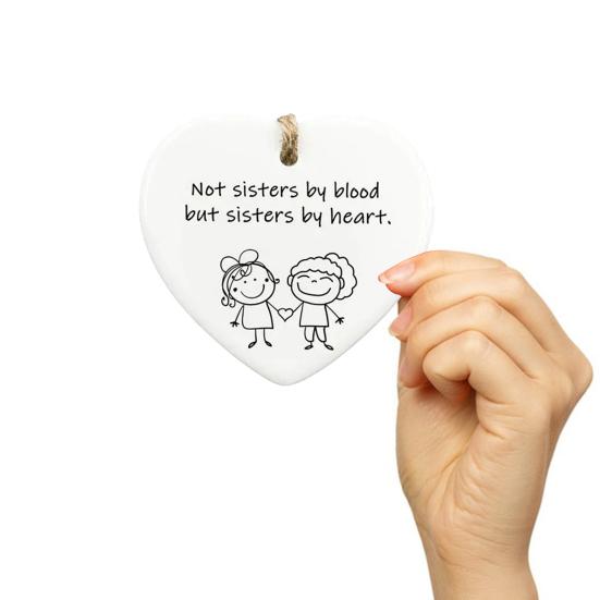 Подарок в форме сердца, подвесное акриловое украшение, подарок на день рождения, лучший друг