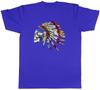 Native Skull Head Unisexs TShirt Indian Feather Retro Tribe Unisex Tee Gift