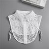 Women Embroidery Lace Detachable Lapel Fake Collar Shirt White Ruffles False Collar Woman Removable False Blouse Nep Kraagie