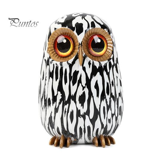 Граффити Сова Фигурка Сова из смолы Украшение для рабочего стола Многоцветная статуя Совы для дома Подставка под телевизор Офисная книжная полка Украшение стола