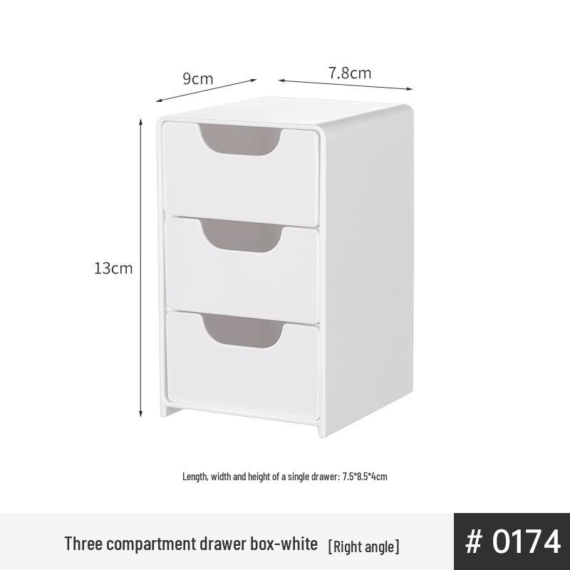Белый пластиковый зеркальный шкафчик для хранения в ванной – Прямоугольный, Тонкий дизайн для косметики и ухода за кожей