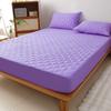 Водонепроницаемая простыня на резинке с эластичной лентой 360°, стеганый наматрасник для односпальной, двуспальной, королевской и евро-размеров
